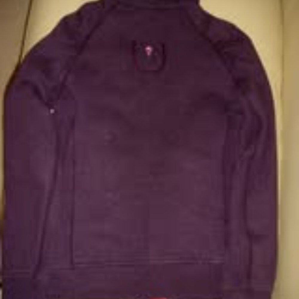 Ivivva Girl by Lululemon 🍋Cuddle me zip up jacket purple thumbholes size 14 - Picture 7 of 7